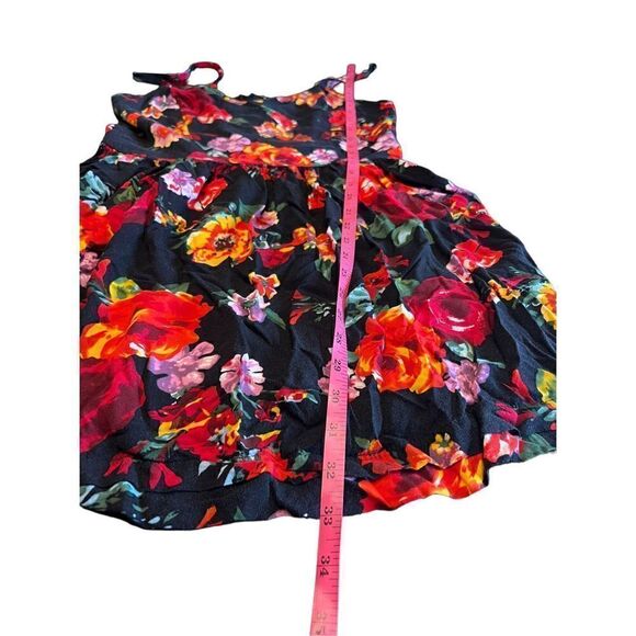 Wet seal flowy floral mini dress cut out elastic bondage straps small - Picture 5 of 5